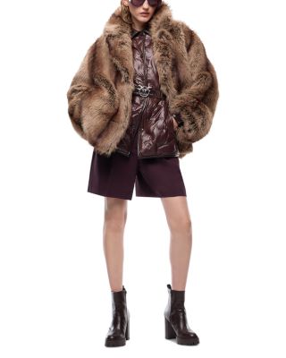 Caladenia Faux Fur Caban Coat
