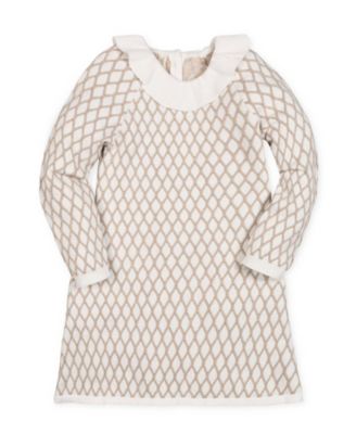 Girls' Organic Ruffle Collar Sweater Dress - Baby, Little Kid, Big Kid