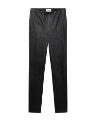 Marlon Leather Zip Hem Pants