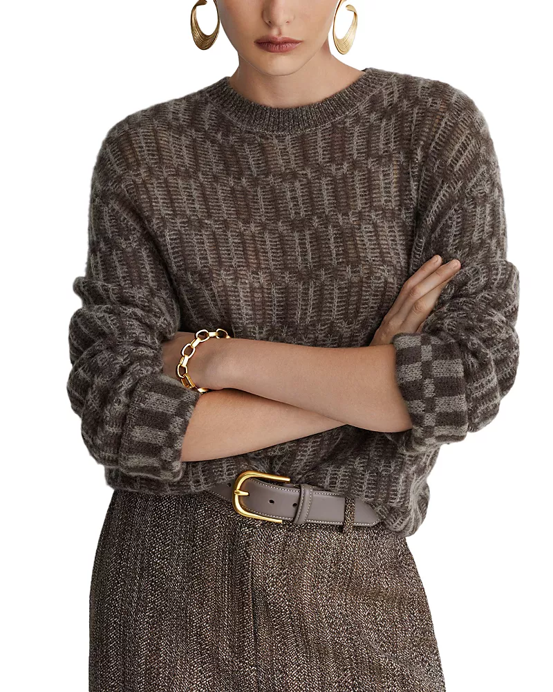 Reiss Aubrey Cashmere Blend Crewneck Sweater