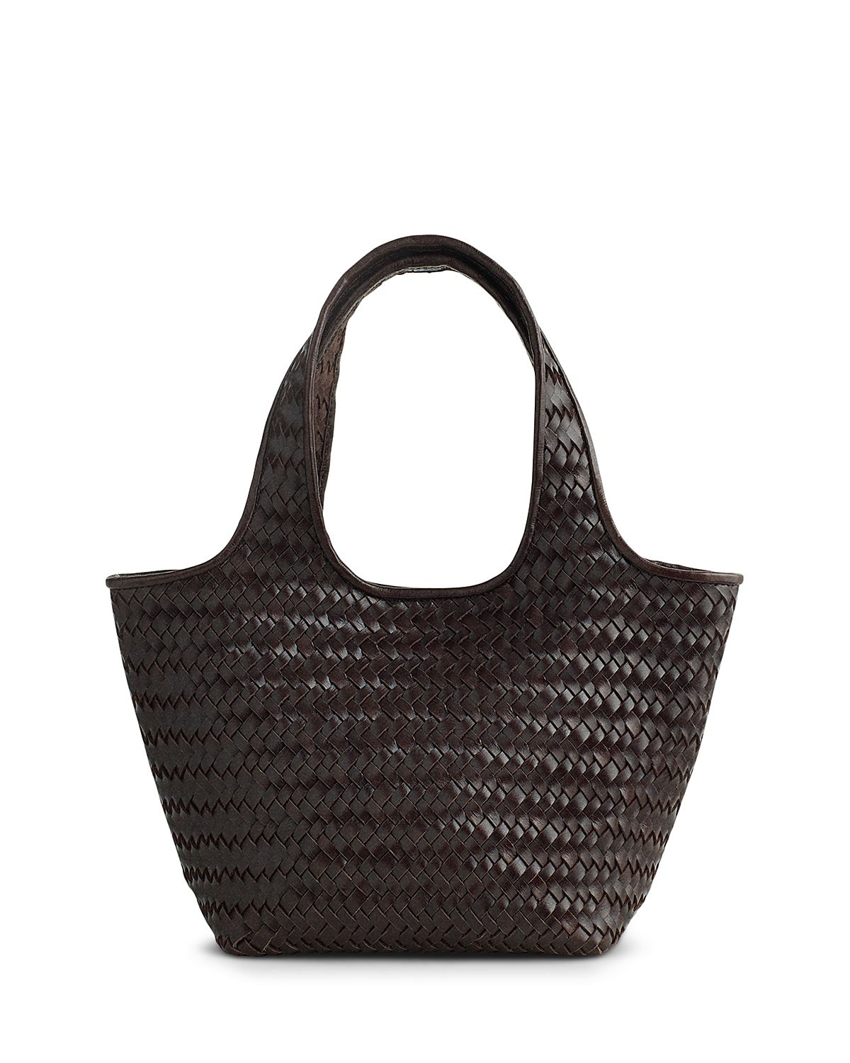 Madewell Ellis Small Woven Leather Shopper Tote