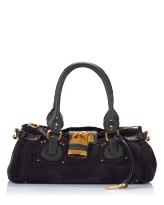 Paddington Shoulder Bag in Suede Calfskin