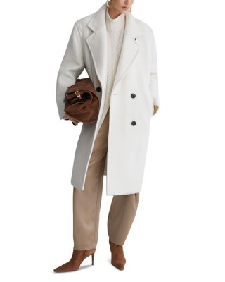 Kira Double Breasted Wool Blend Coat