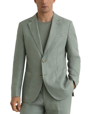 The Atlantic Single Breasted Linen Blazer