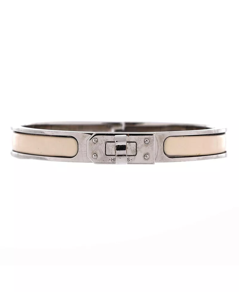 Pre-Owned HERMES Narrow Mini Clic Kelly Bracelet Enamel