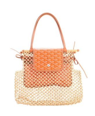 Aligre Bag Raffia Net with Coated Canvas