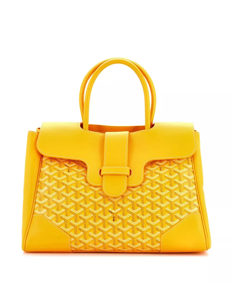 Pre-Owned Goyard Saigon Tote Bag Coated Canvas with Leather
