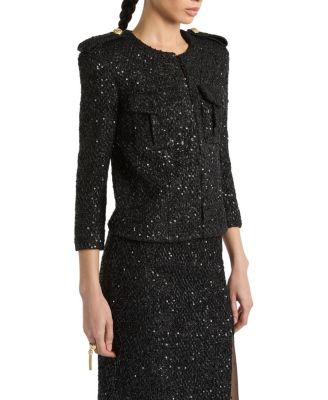  Sequinned Tweed Jacket