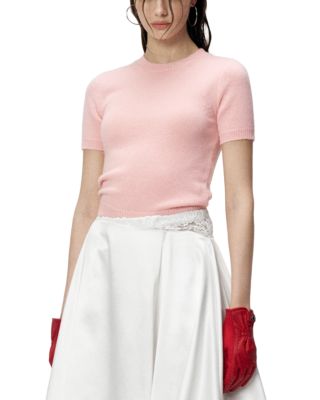 Wool & Cashmere Short Sleeve Sweater 