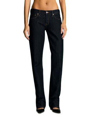 Kaia Mid Rise Straight Jeans in Rinsed Romance