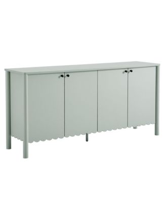  Emmeline 66" 4-Door Scalloped Sideboard Cabinet