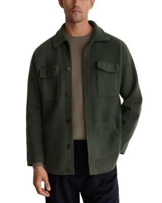 Lockwood Wool Concealed Placket Overshirt