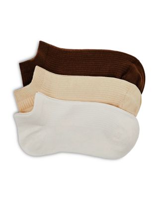 Callie Trainer Cotton Blend Ankle Socks, Set of 3