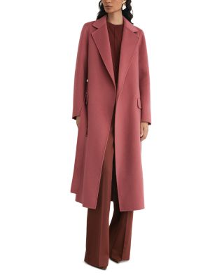 Petites Wool Blend Long Coat