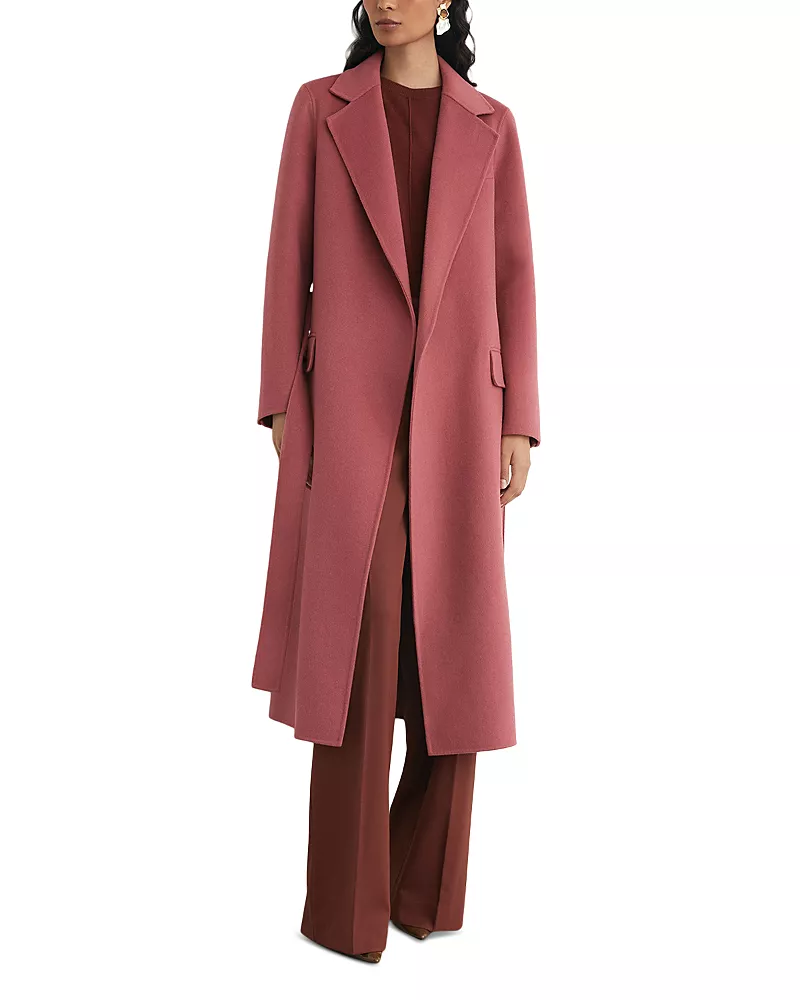 Reiss Petites Wool Blend Long Coat