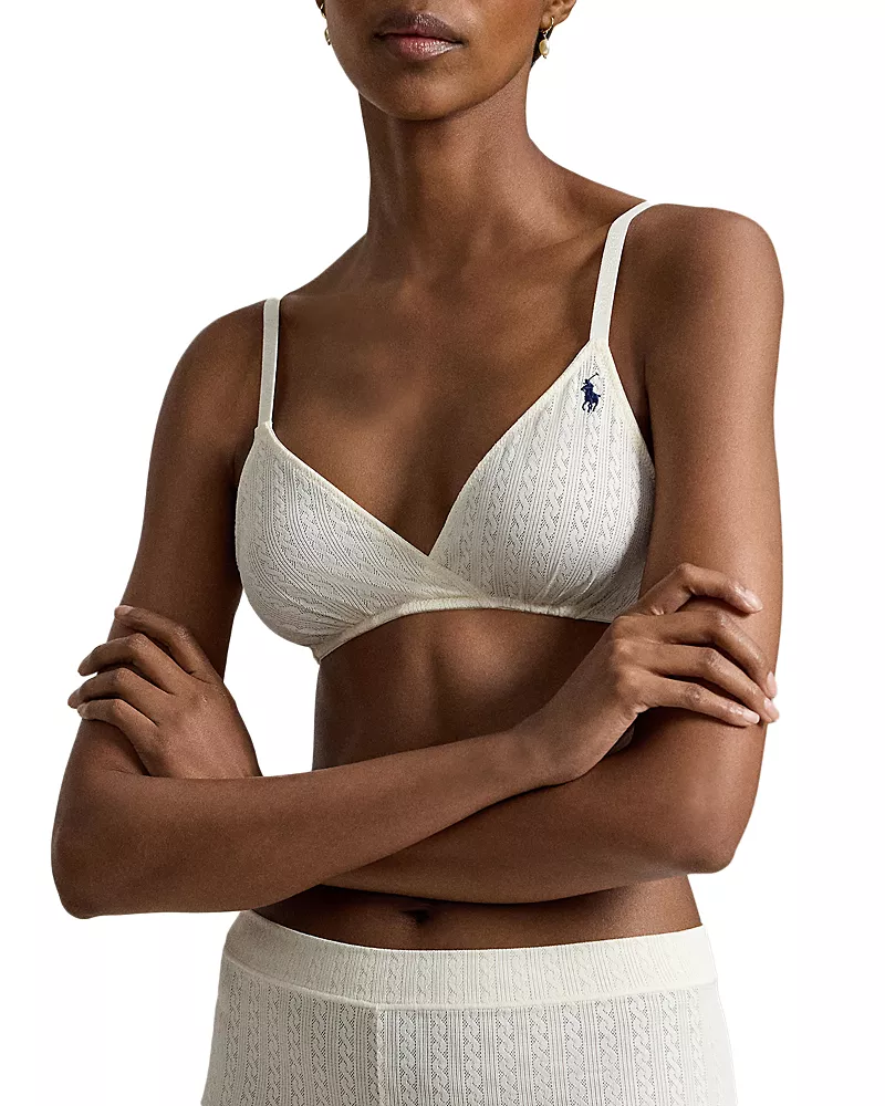 Polo Ralph Lauren Cabled Lace Bralette