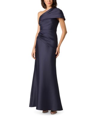Stretch Mikado One Shoulder Gown