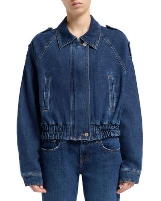 Denim Aviator Jacket