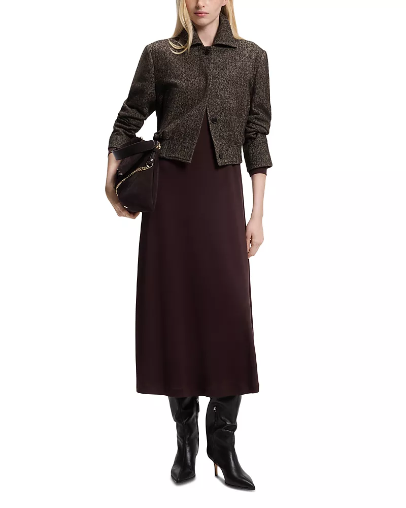 Hugo Boss Jocalenal Tweed Bomber Jacket