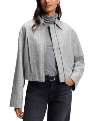 Jossini Cropped Bomber Jacket