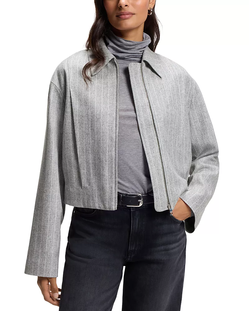Hugo Boss Jossini Cropped Bomber Jacket