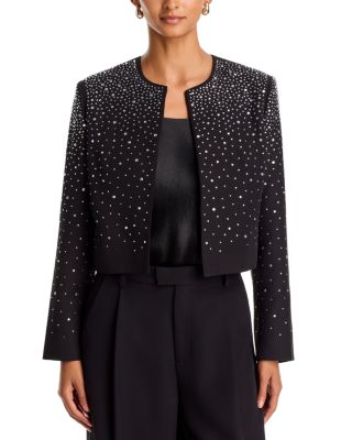 Cropped Rhinestone Jacket - Exclusive