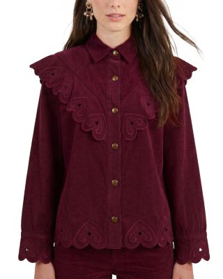 Farm Rio Heart Cotton Long Sleeve Shirt