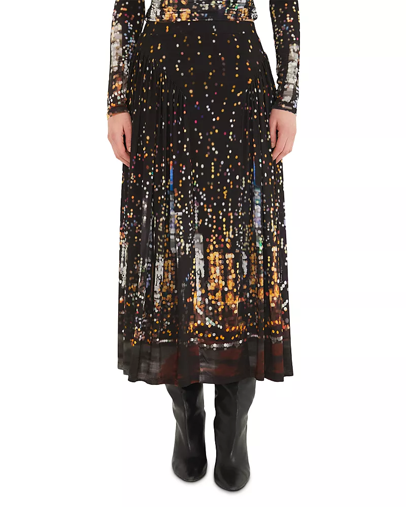 Farm Rio Nyc Skyline Maxi Skirt