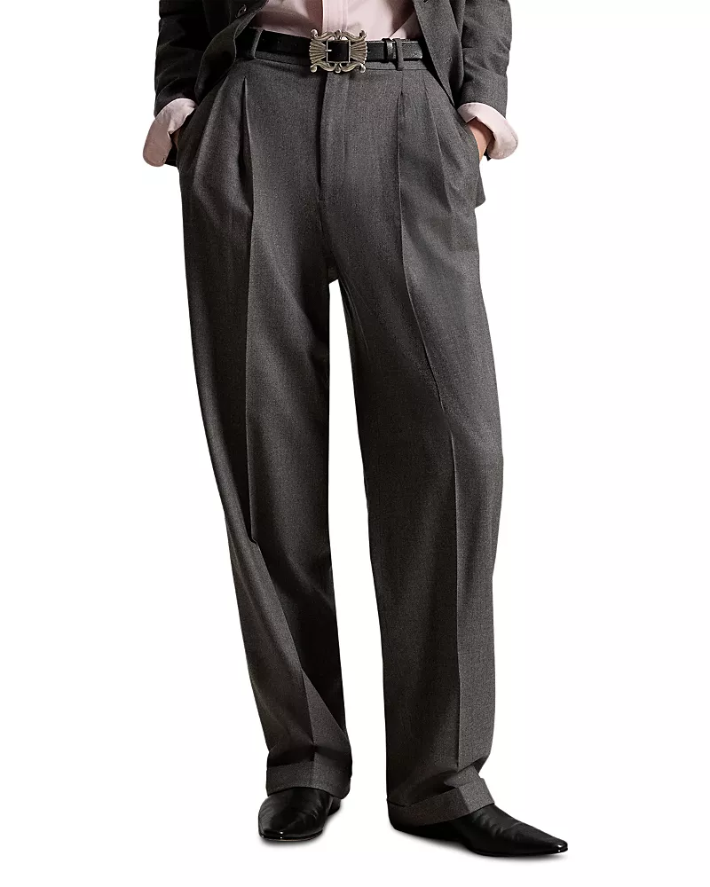 Polo Ralph Lauren Wool Blend Wide Leg Pants