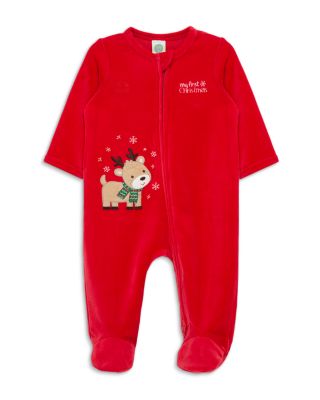 Boys' Reindeer Velour Footie - Baby