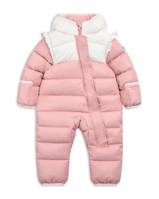 Girls' Color Blocked Hooded Pram Coverall Snowsuit - Baby