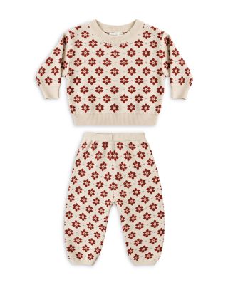 Unisex Poinsettia Shiloh Sweater & Joggers Set - Baby