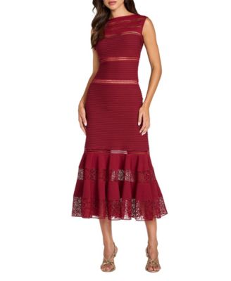  Fiora Pintuck Illusion Midi Dress