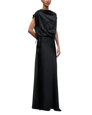 Evelyn Silk Stretch Satin Dress