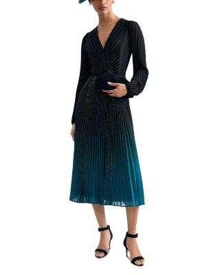 Simara Pleated Midi Dress