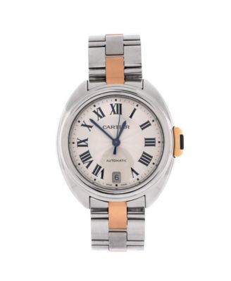  Cle de Cartier Automatic Watch in Stainless Steel and Rose Gold 35mm