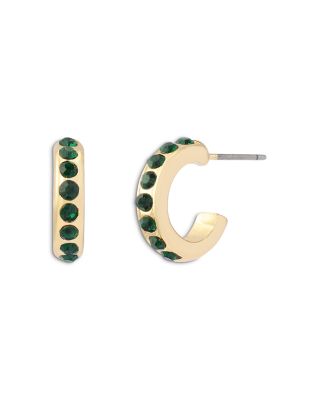 Signature Stone Huggie Hoop Earrings