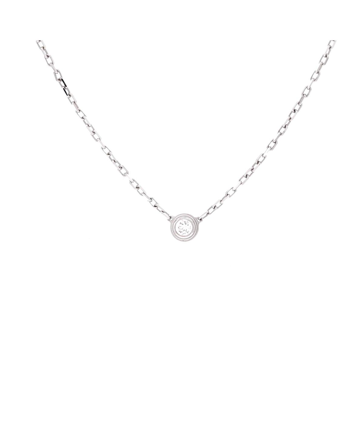 Pre-Owned Cartier Small Cartier D'Amour Pendant Necklace 18K White Gold with Diamond