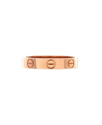  Love Wedding Band Ring 18K Rose Gold
