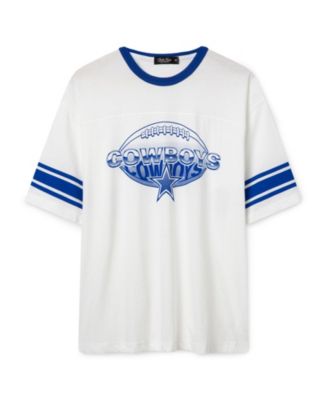  Unisex NFL Dallas Cowboys Oversized Striped Ringer Tee