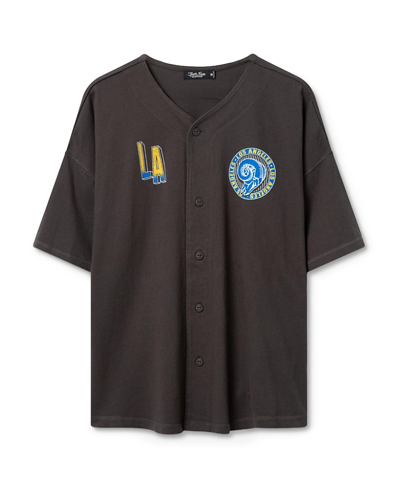 Junk Food Clothing Unisex Nfl Los Angeles Rams Baseball Jersey