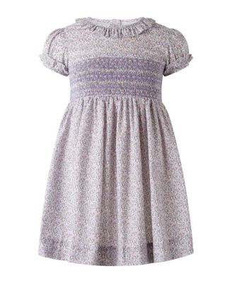  Girls' Lavender Frill Collar Dress - Little Kid, Big Kid