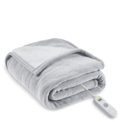 Serta Fleece to Sherpa Heated Throw, 50" x 60"