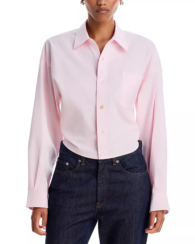 R13 Split Hem Boyfriend Shirt