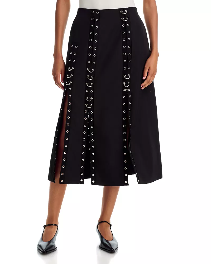 Simone Rocha Grommet Ring Ripple Skirt
