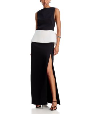 Sirel Structured Satin Gown