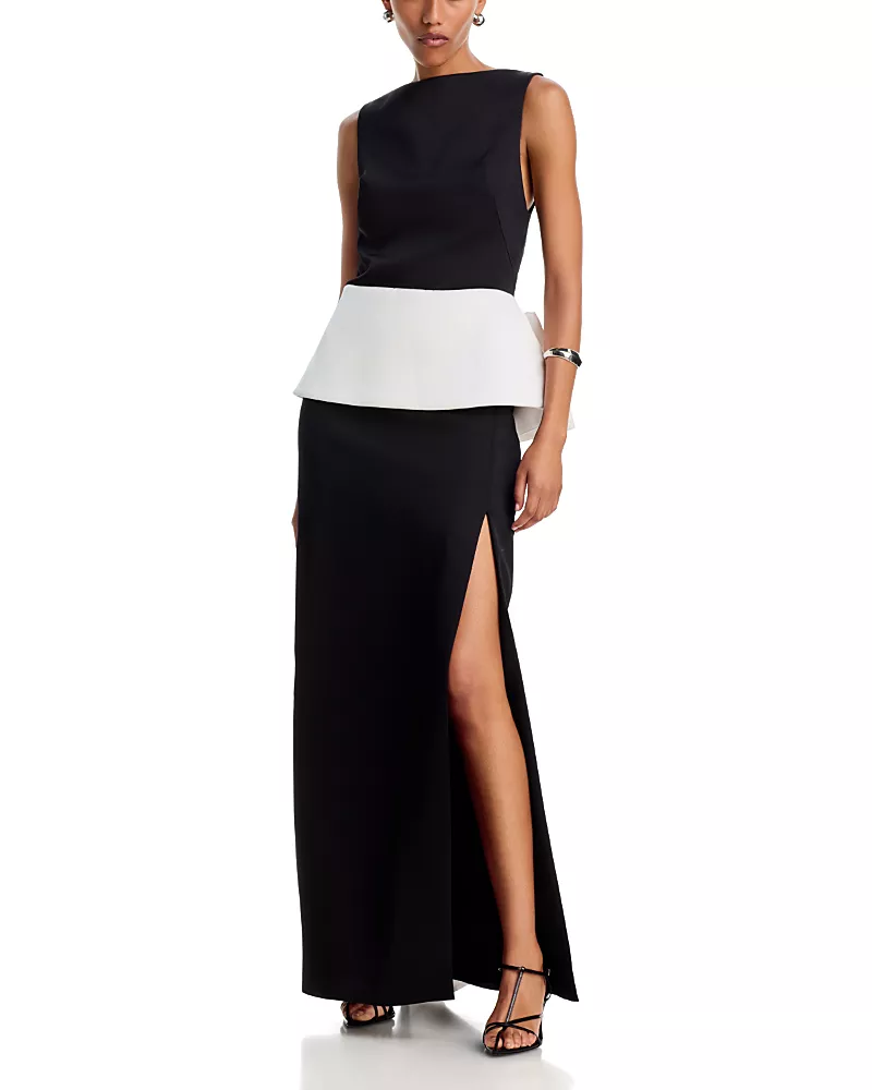 Simkhai Sirel Structured Satin Gown