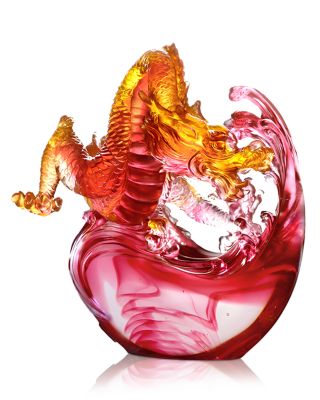 Limited Edition Of Imposing Repute Crystal Glass Figure