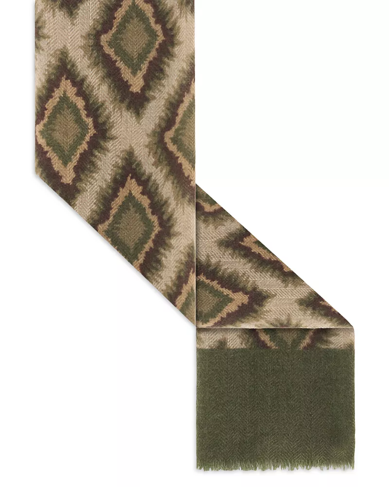 Gerard Darel Sofia Ikat Wool & Cashmere Scarf