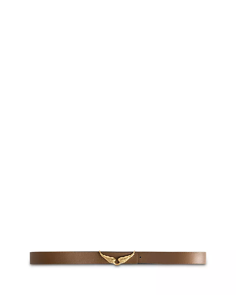 Zadig & Voltaire Women's Rock Wings Reversible Leather Belt